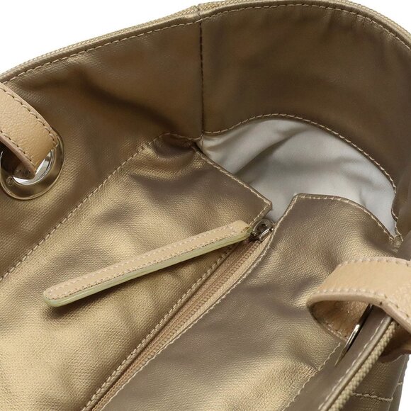 CHANEL Beige Coated Canvas Shoulder Bag - Picture 8 of 10